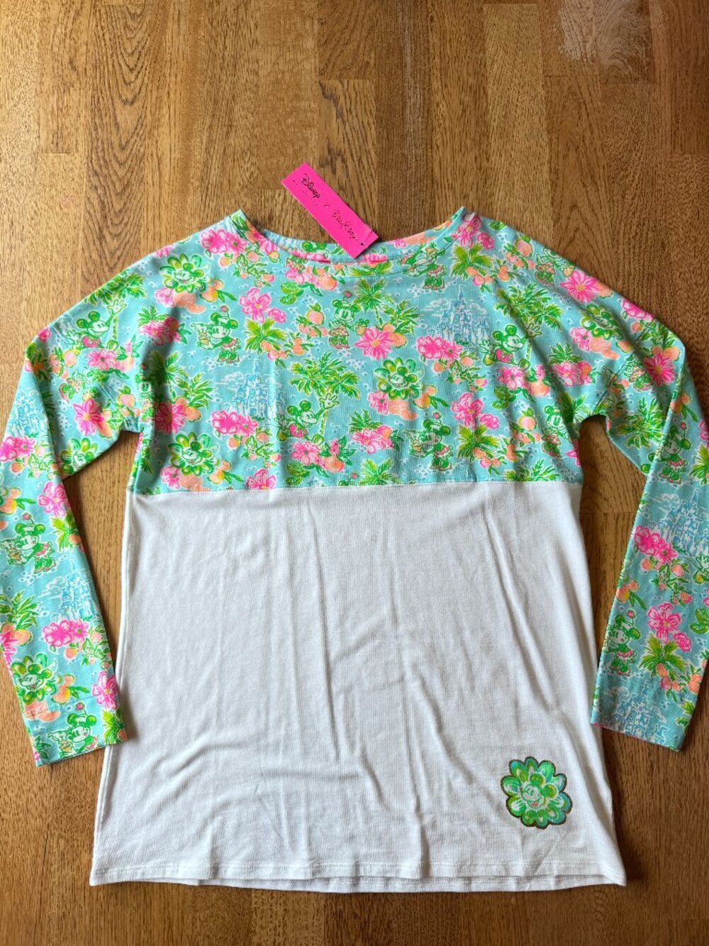 Lilly Pulitzer x Disney Finn Top Lilly Loves Disney Blue Ibiza Size XS NWT